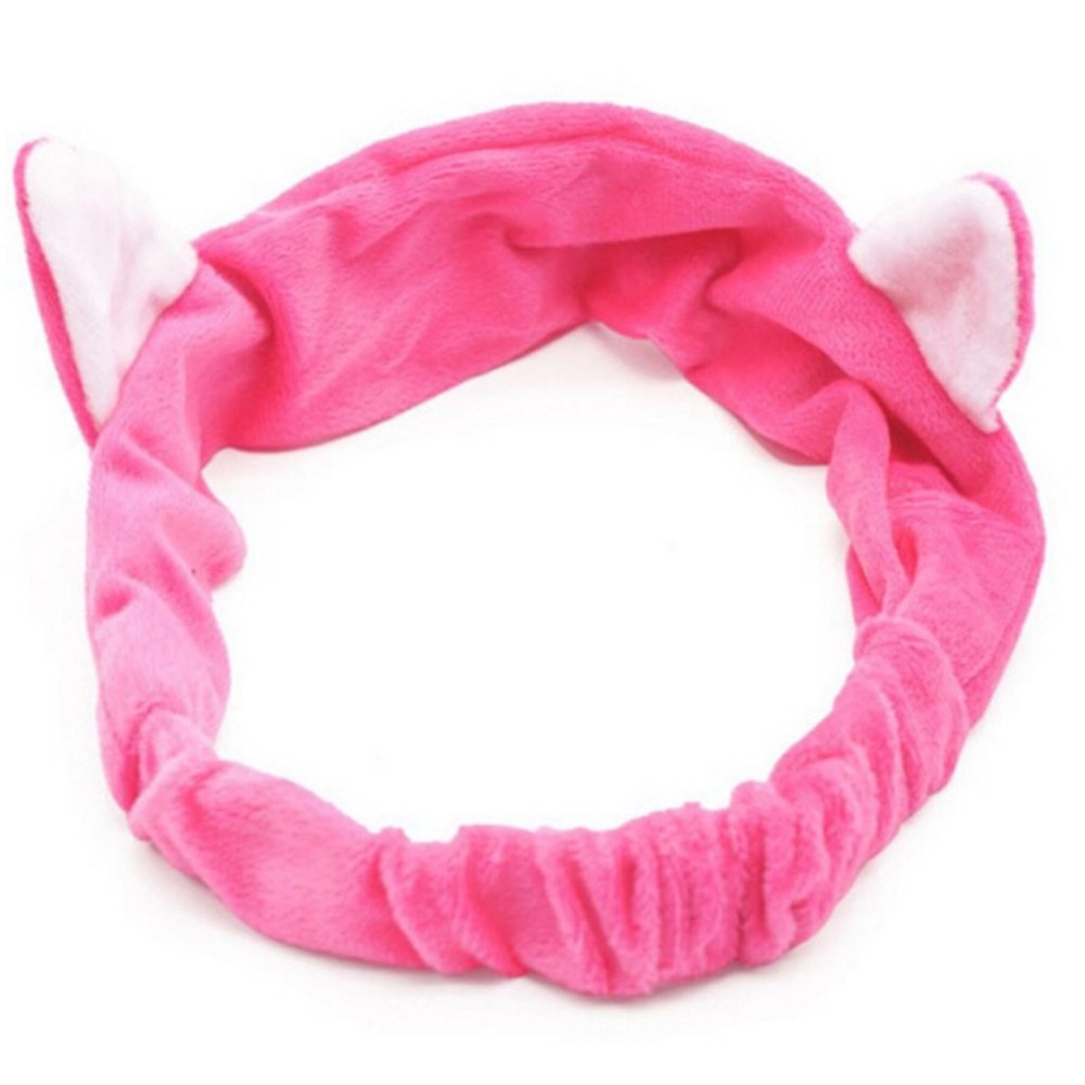 Rose Red Cat Ear Soft Headband